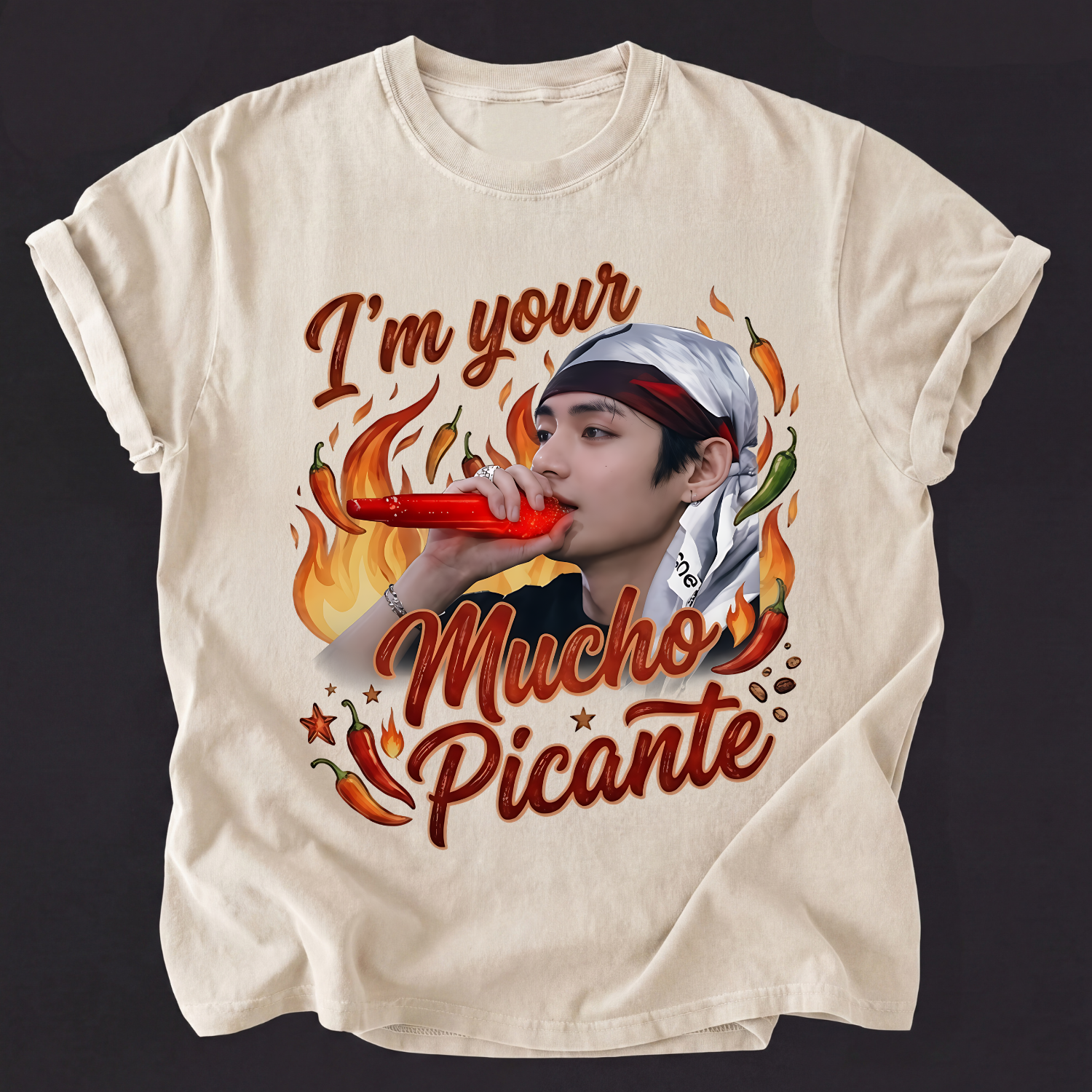 V BTS “I’m Your Mucho Picante” Funny Shirt, Kpop BTS Shirt For Fans