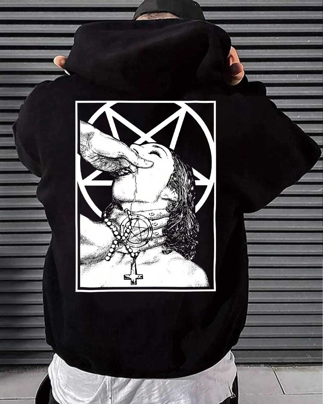 Satanic Nun Svart Barn Pojkar Flickor Hoodie For Men