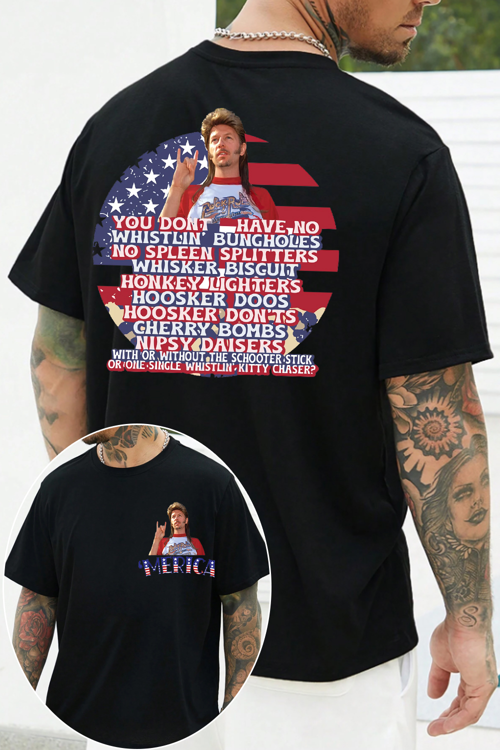 4th of July 2-sided T-shirt