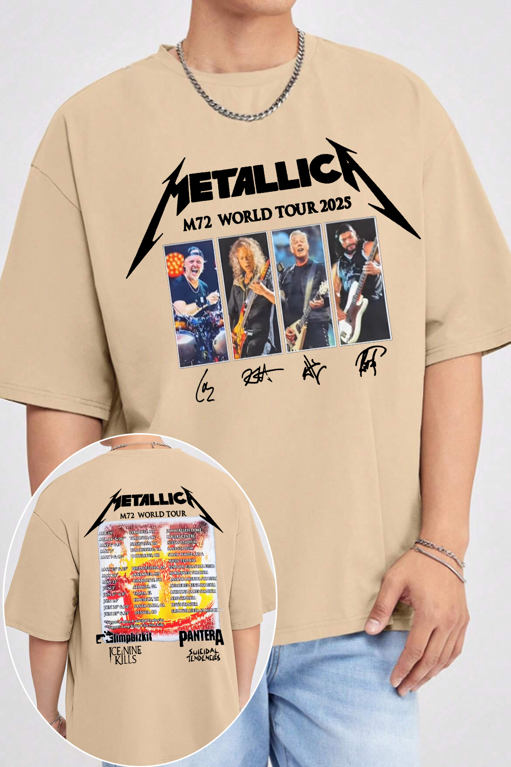 metallica rockband  TEE