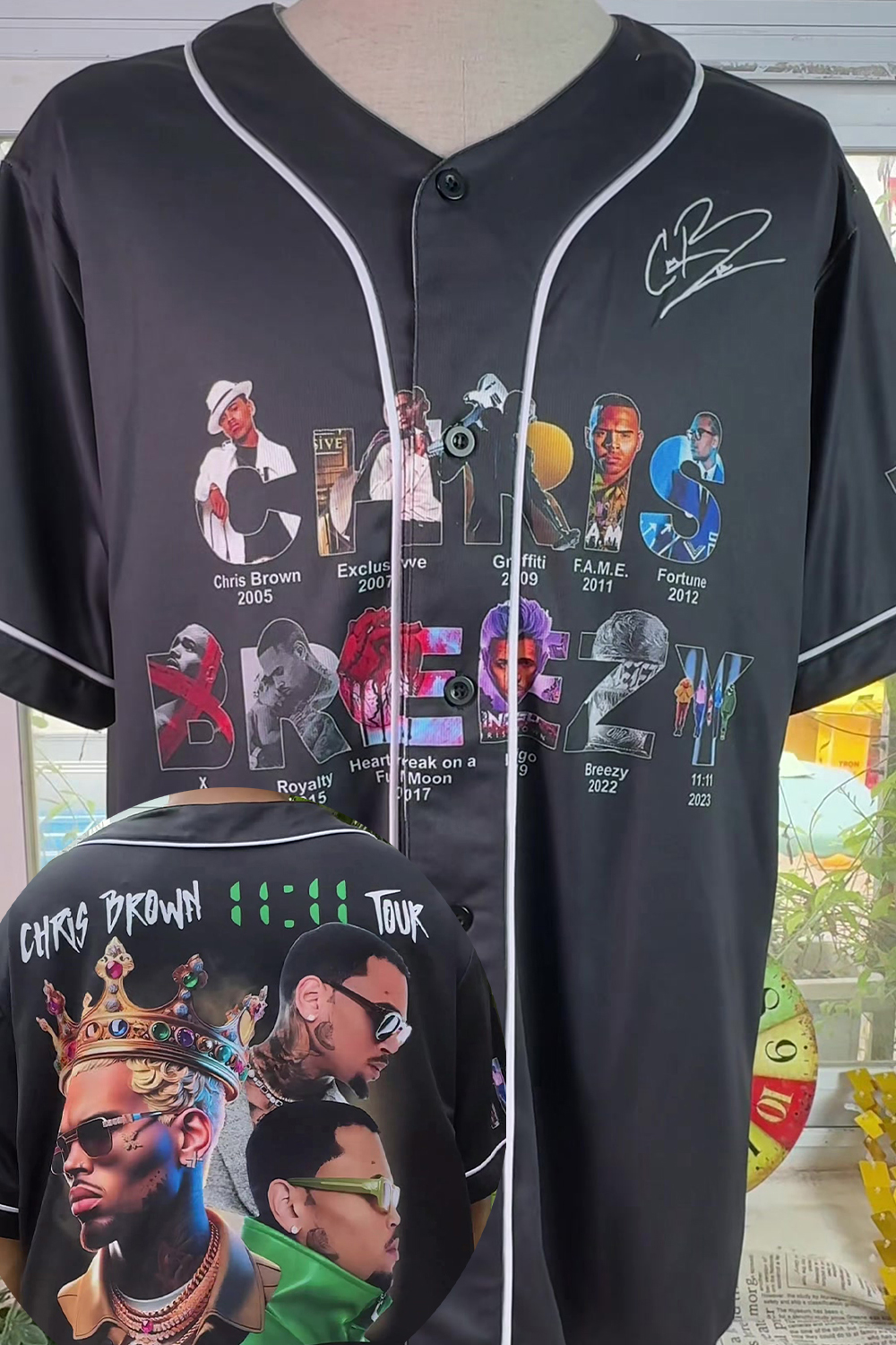 CBrown 2025 Tour Baseball Jersey