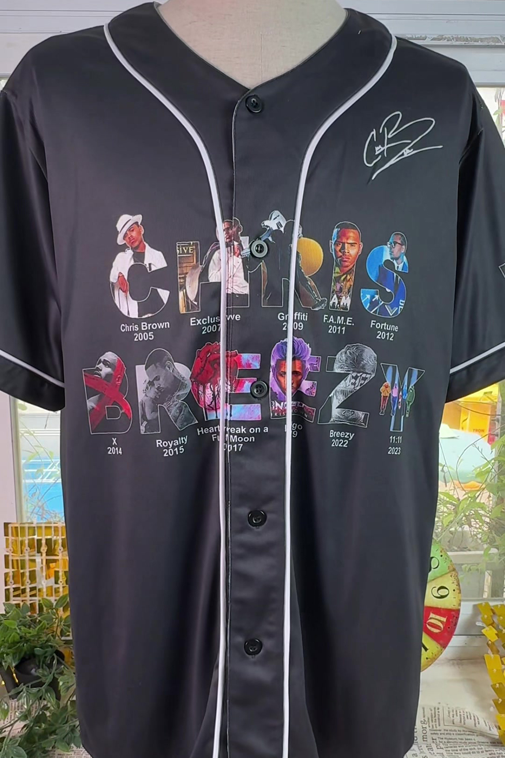 CBrown 2025 Tour Baseball Jersey