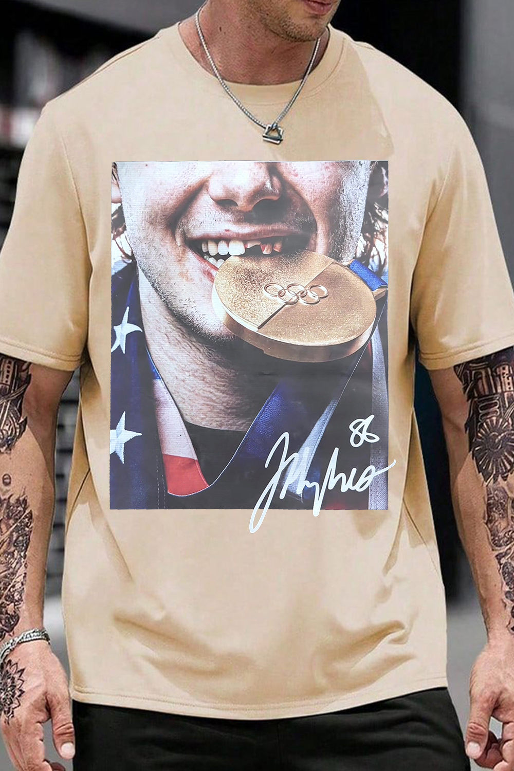 Jack Hughes Golden Gold Shirt For Men