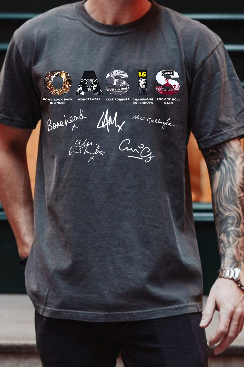 Oasis Unisex T Shirt Definitely Maybe Promo Official Reunion Tour 2025