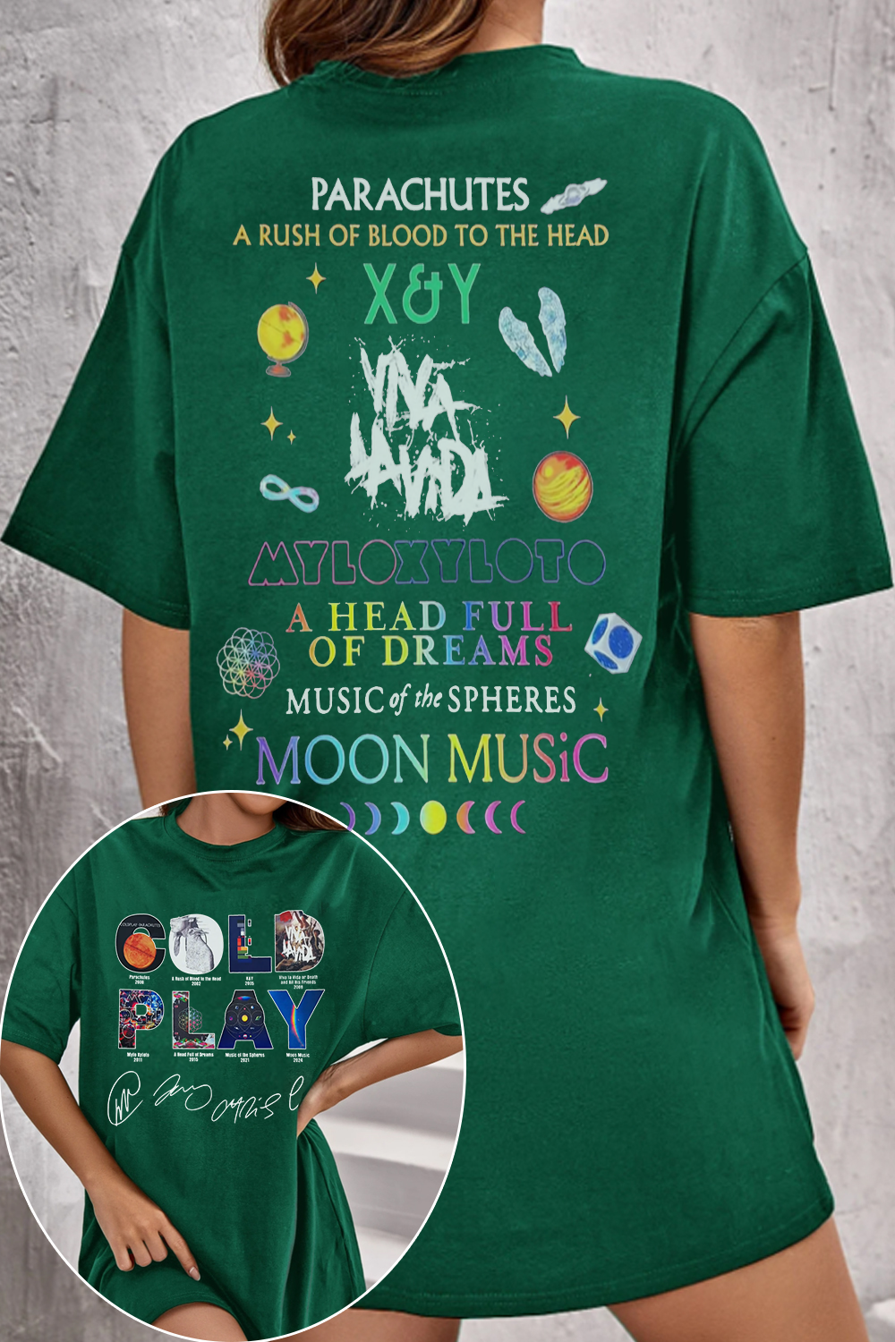 Coldplay shirt Both Side For Women