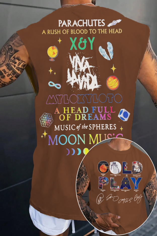 Coldplay shirt Both Side Vest