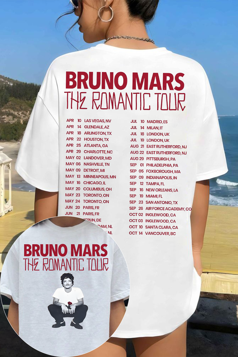 Bruno Mars Concert Women Tee