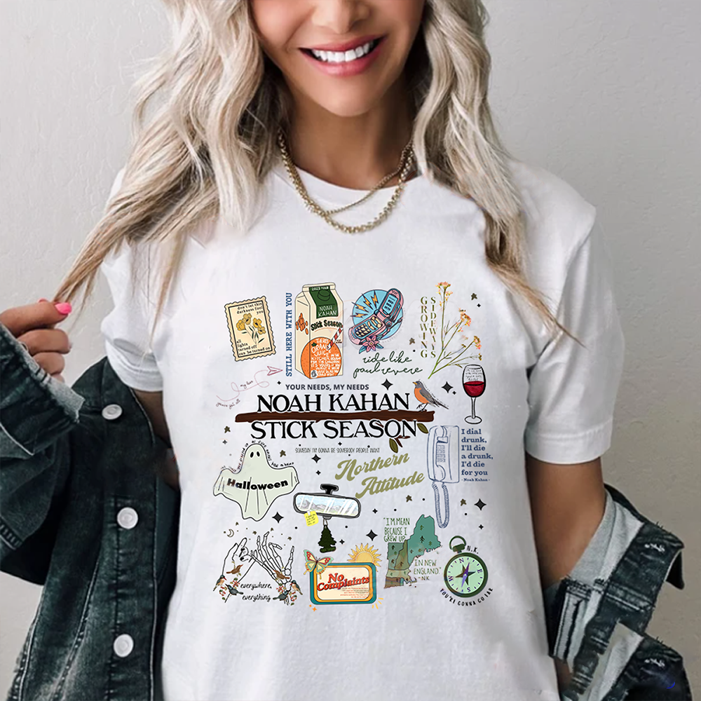 Stick Season Noah Kahan Full Version New Design Tshirt