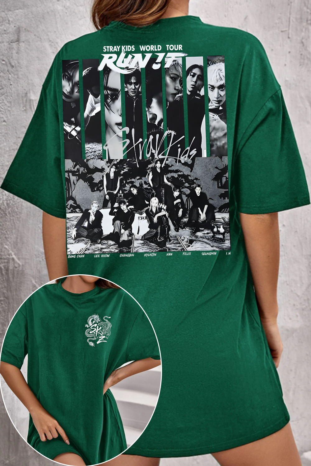 Stray Kids Run It World Tour Two-Sided Tee