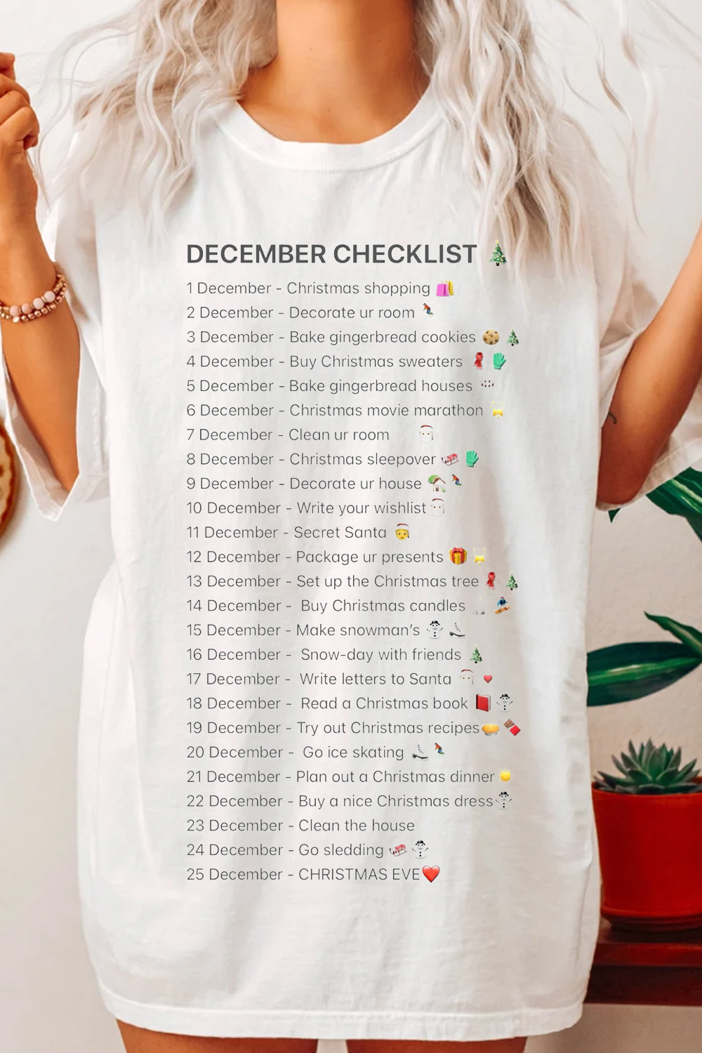 Women's Christmas Lettering Short Sleeve T-Shirt