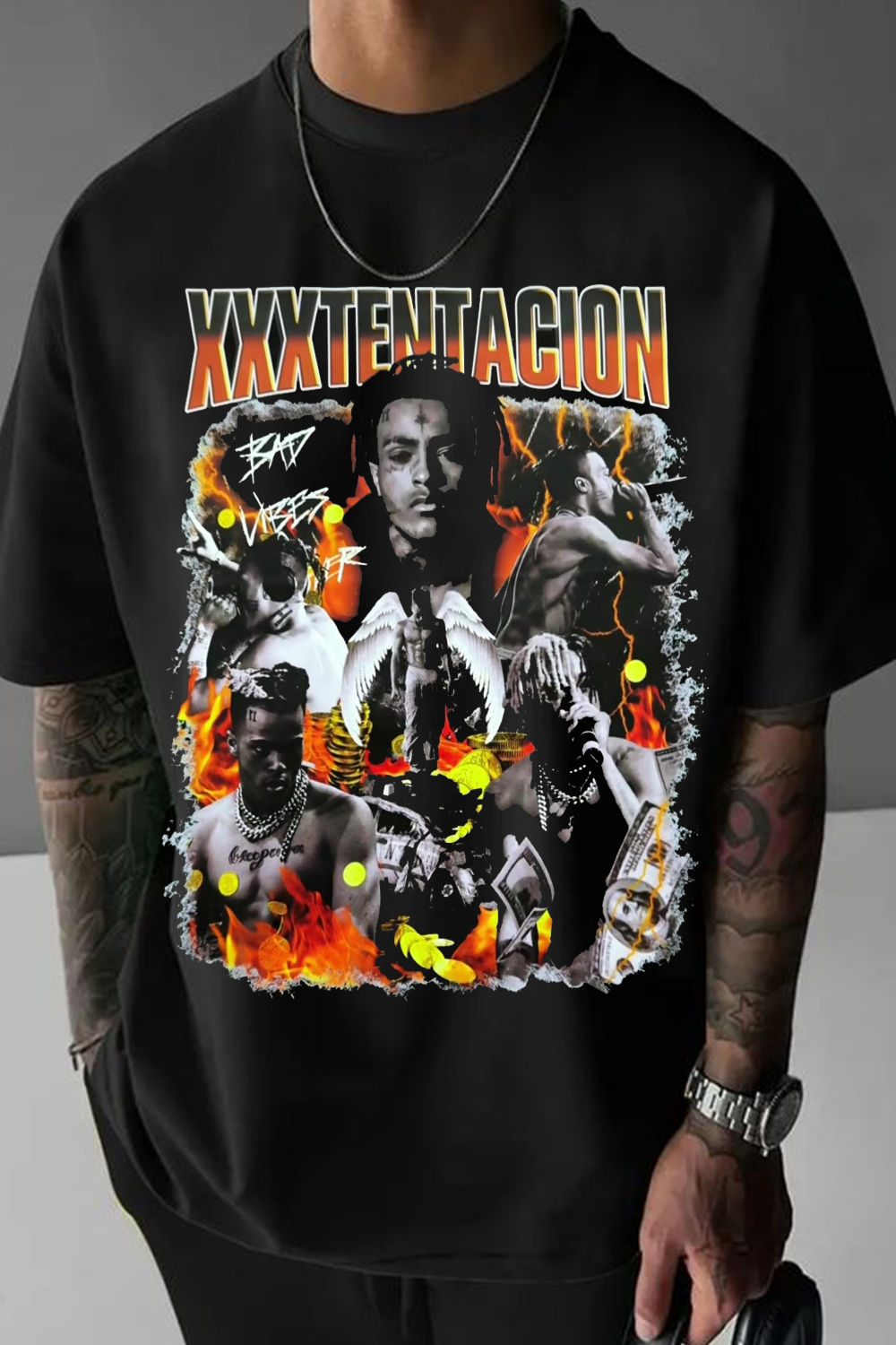 xxxtentacion fans men's short-sleeved T-shirt