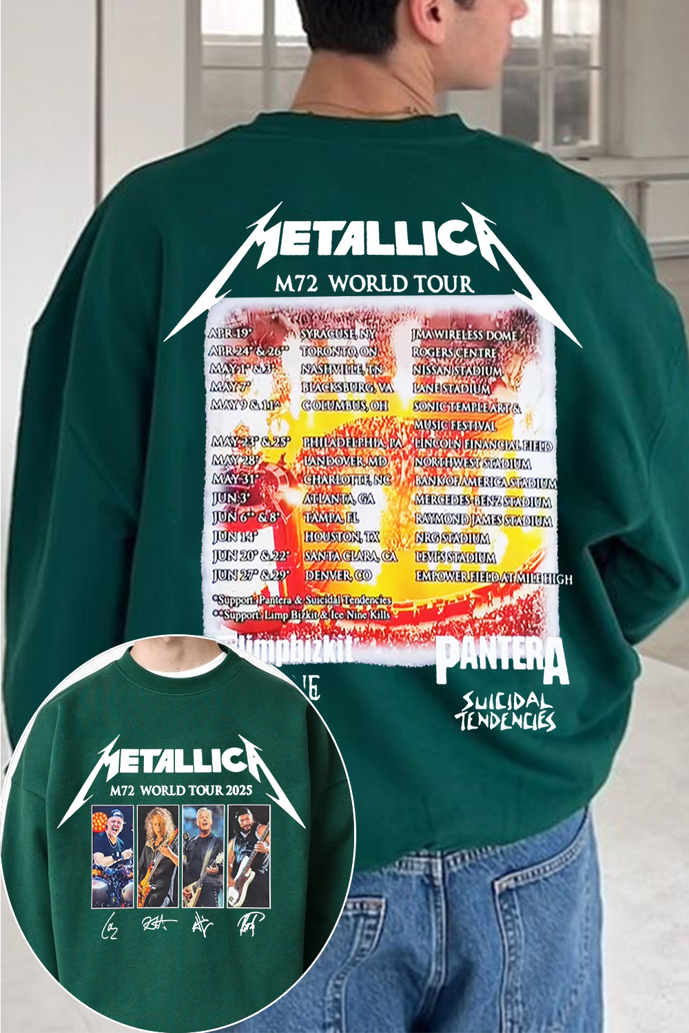 metallica rockband MEN SWEATSHIRT