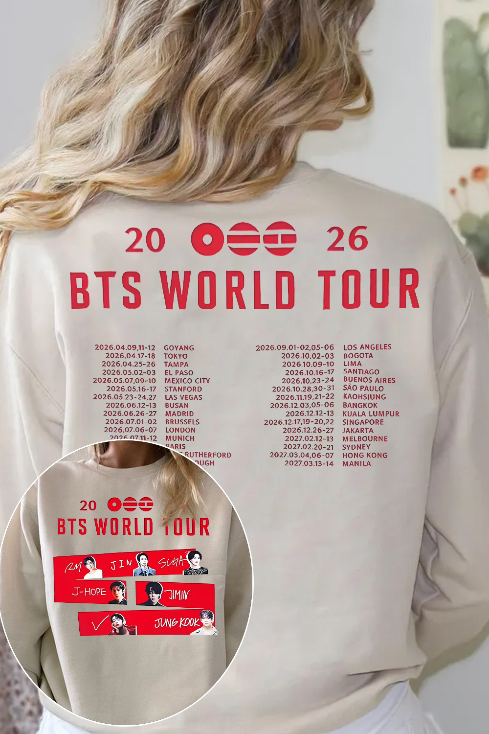 BTS Tour Sweatshirt