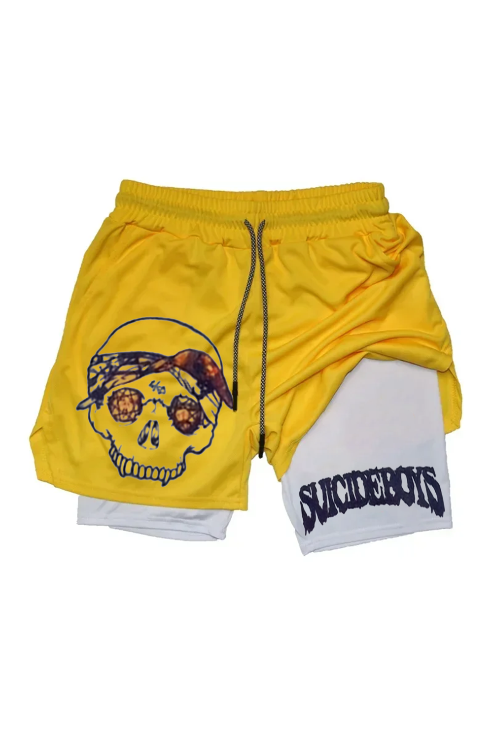 $UICIDEBOY$ KING OF RAP printed shorts