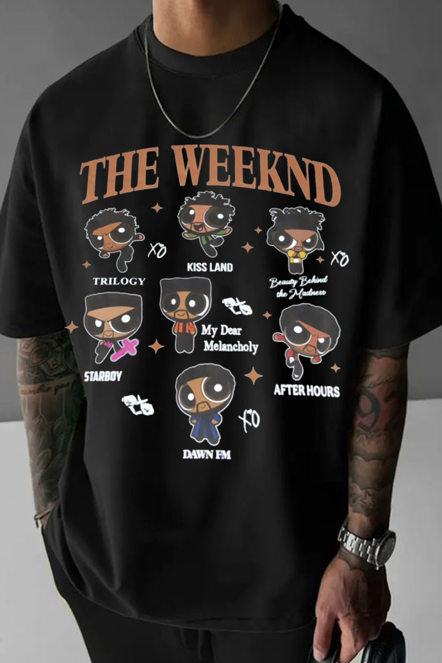 The WEEKND cartoon short-sleeved men's t-shirt