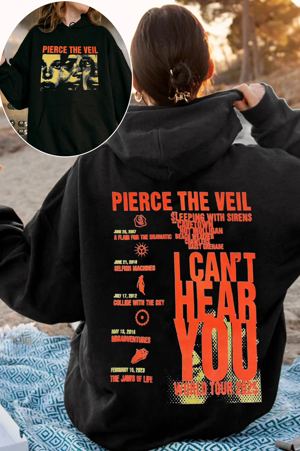 PIERCE THE VEIL Hoodies women