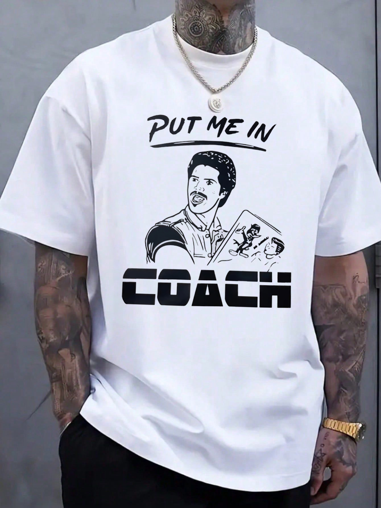 Put me in Coach La bamba Movie Bob Tee For Men