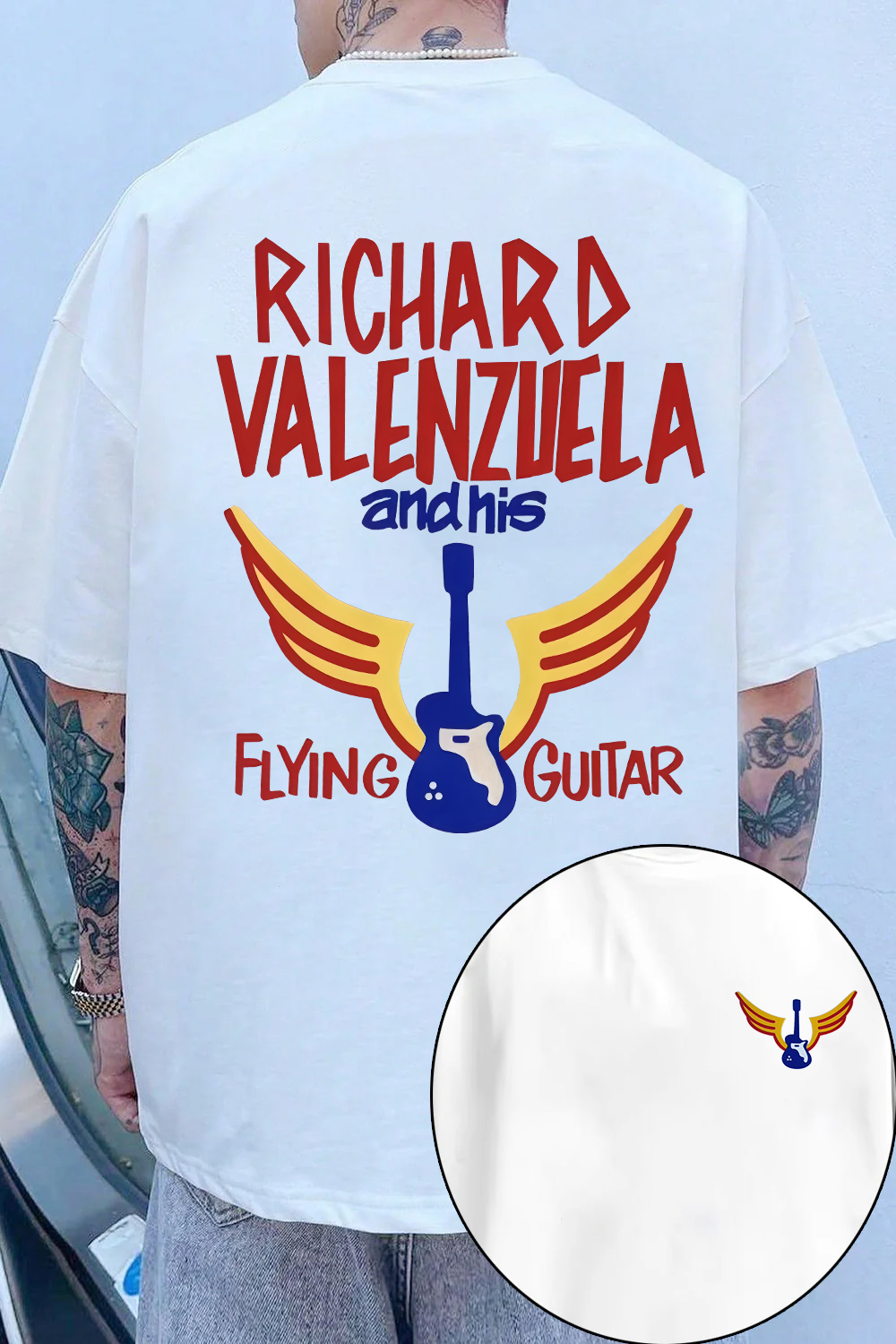 Flying Guitar La bamba Movie Bob Tee For Men