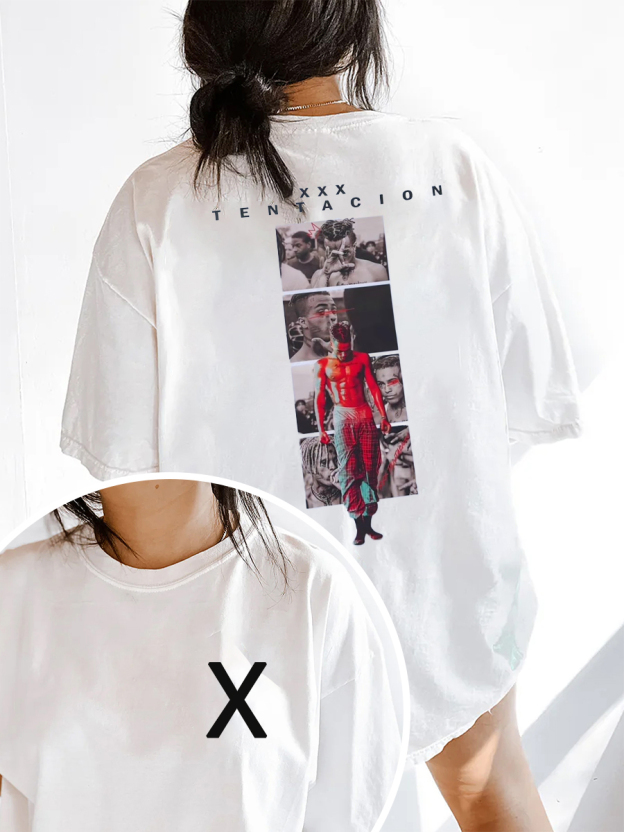 xxxtentacion personalized double-sided printed short-sleeved T-shirt