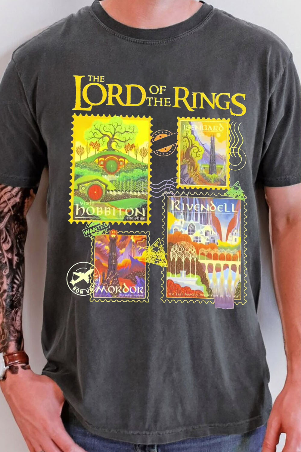 Lord of the Rings stamp T-shirt