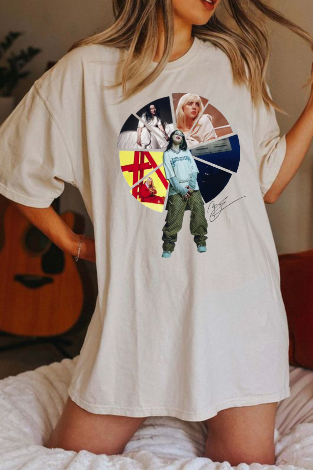 Billie Eilish printed short-sleeved T-shirt