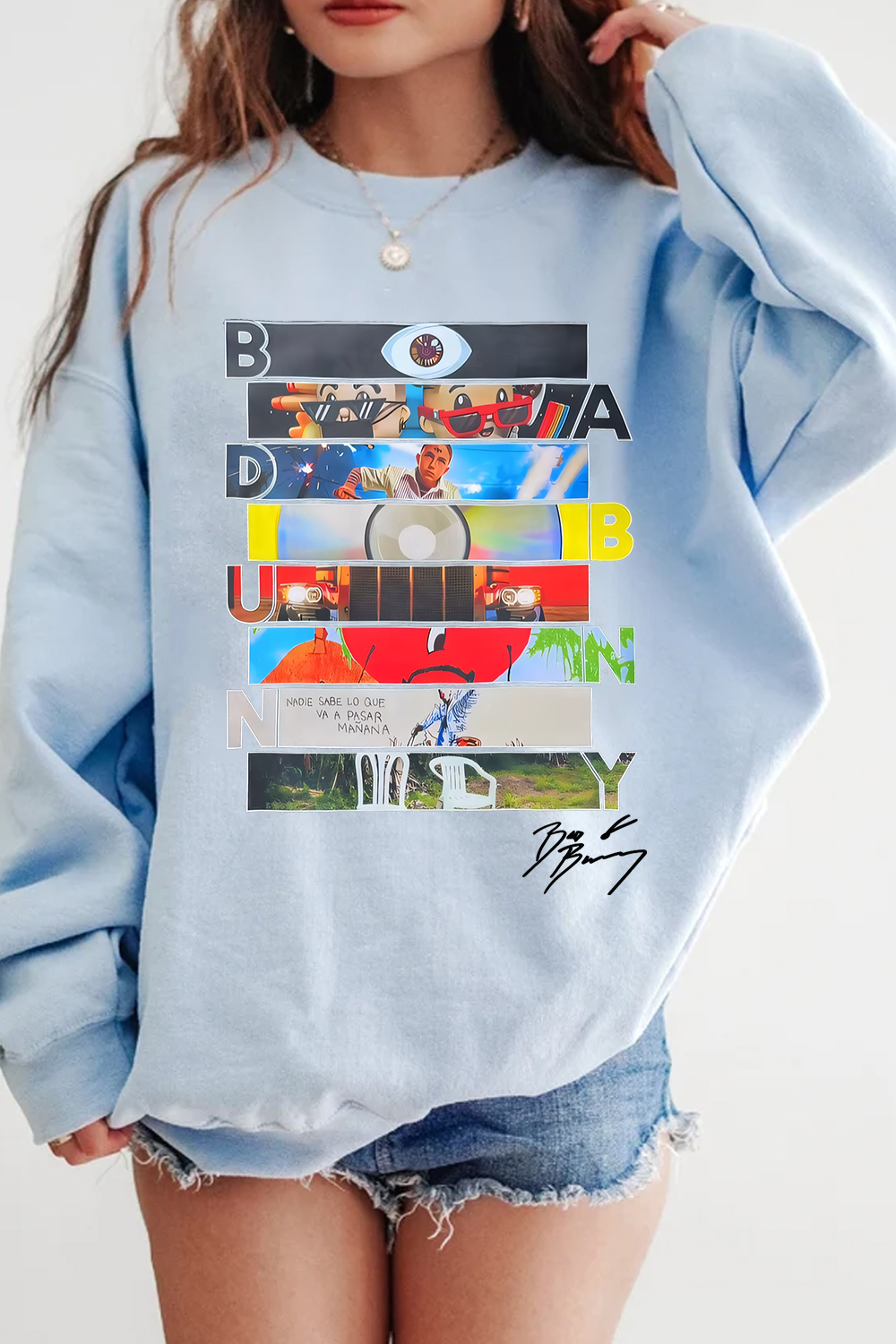 Bad Bunny Signature Sweatshirt For Women