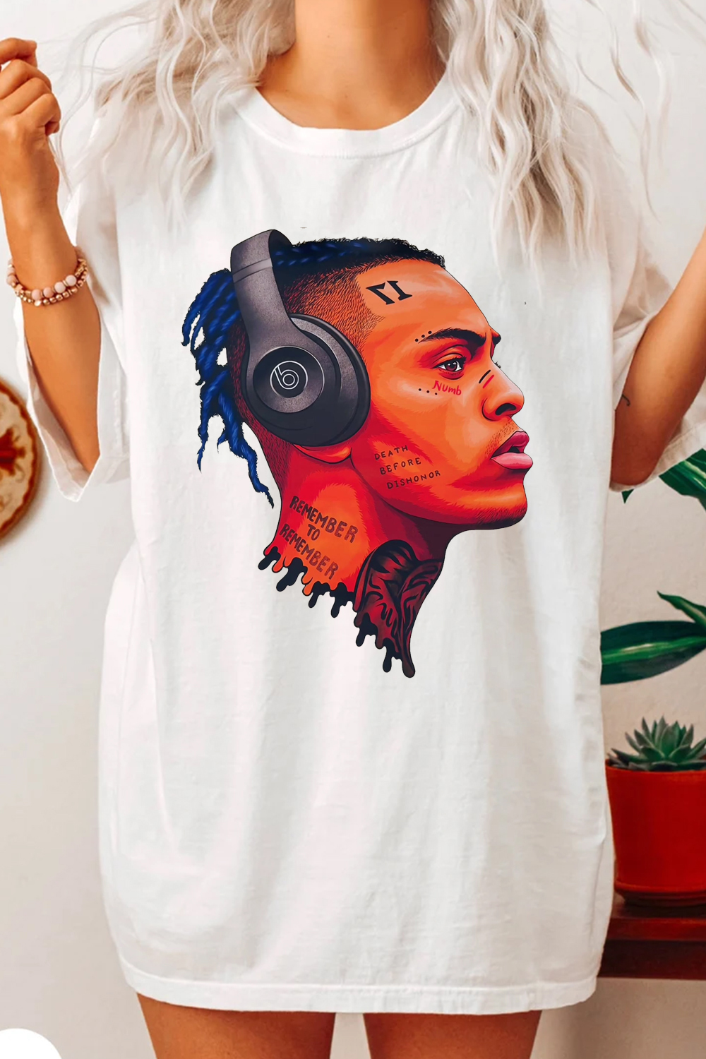 XXXTentacion simple printed women's short-sleeved T-shirt