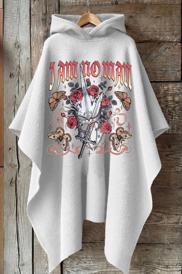 I Am No Man Fantasy Hooded Warm Shawl Cape Poncho