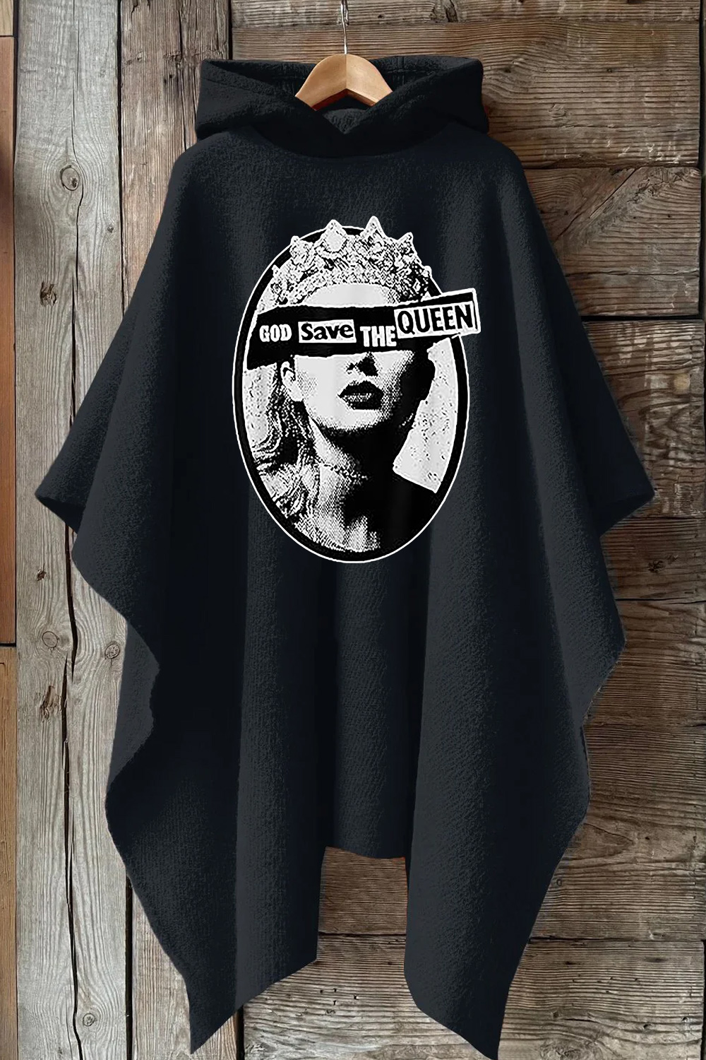 God Save The Queen Hooded Poncho