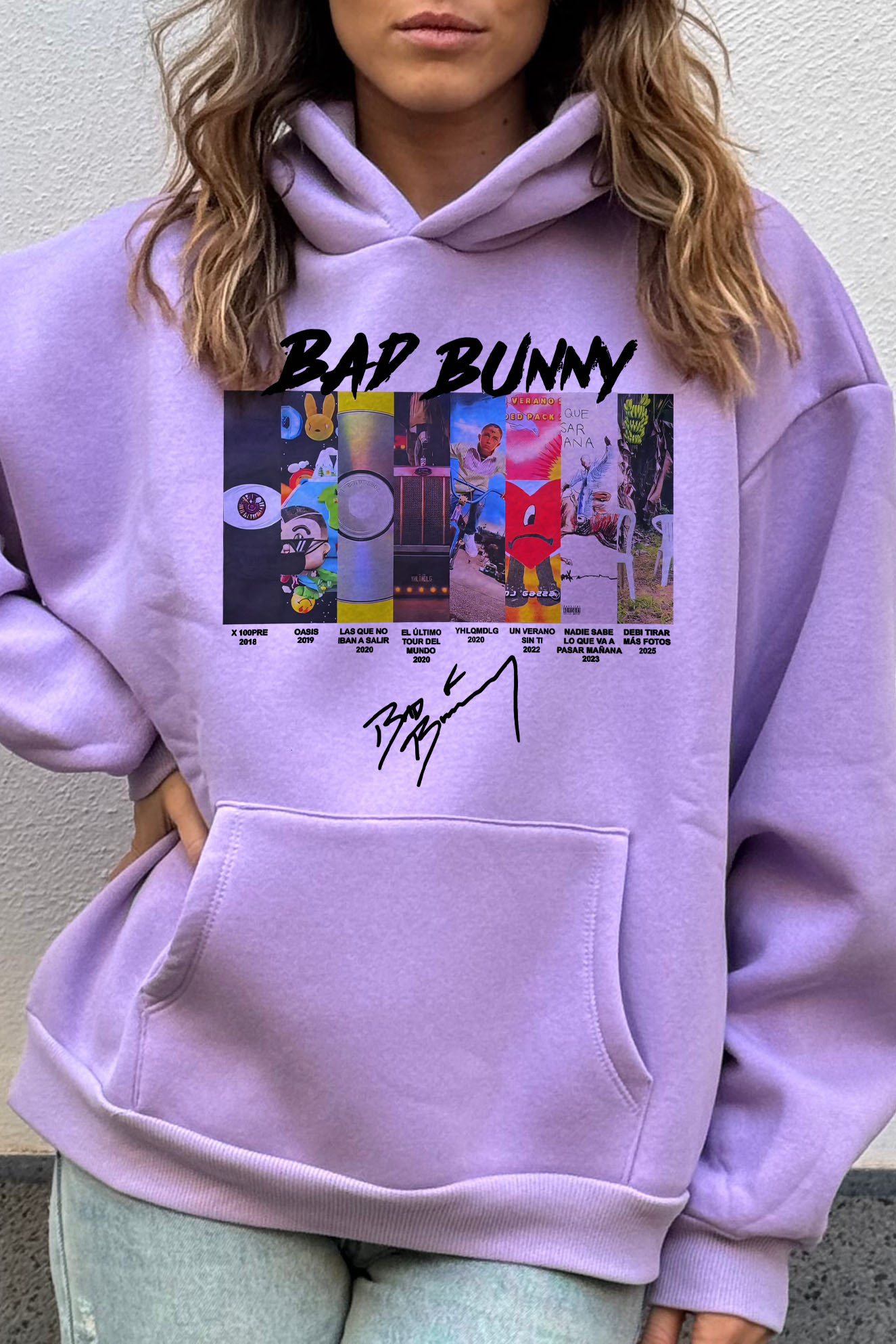 badbunny women hoodie