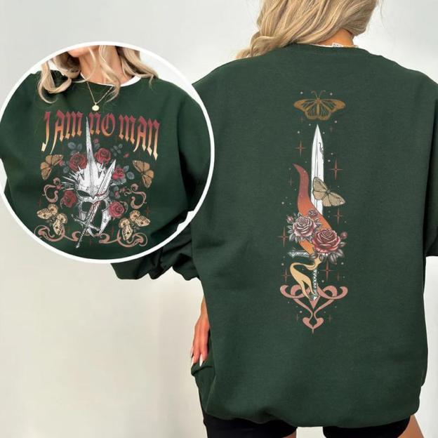 LOTR I Am No Man 2 Sides Sweatshirt