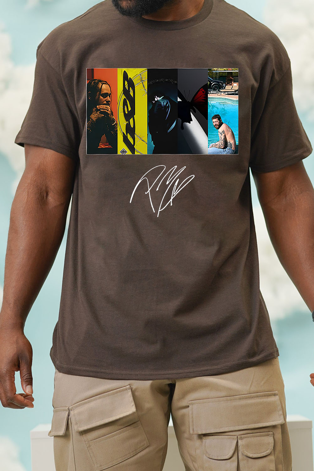 Post Malone Album Signature T-Shirt-MEN