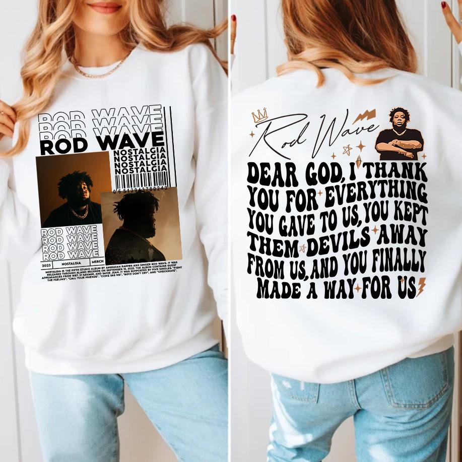 Long Journey Lyrics 2 Sides Rod Wave SweatShirt