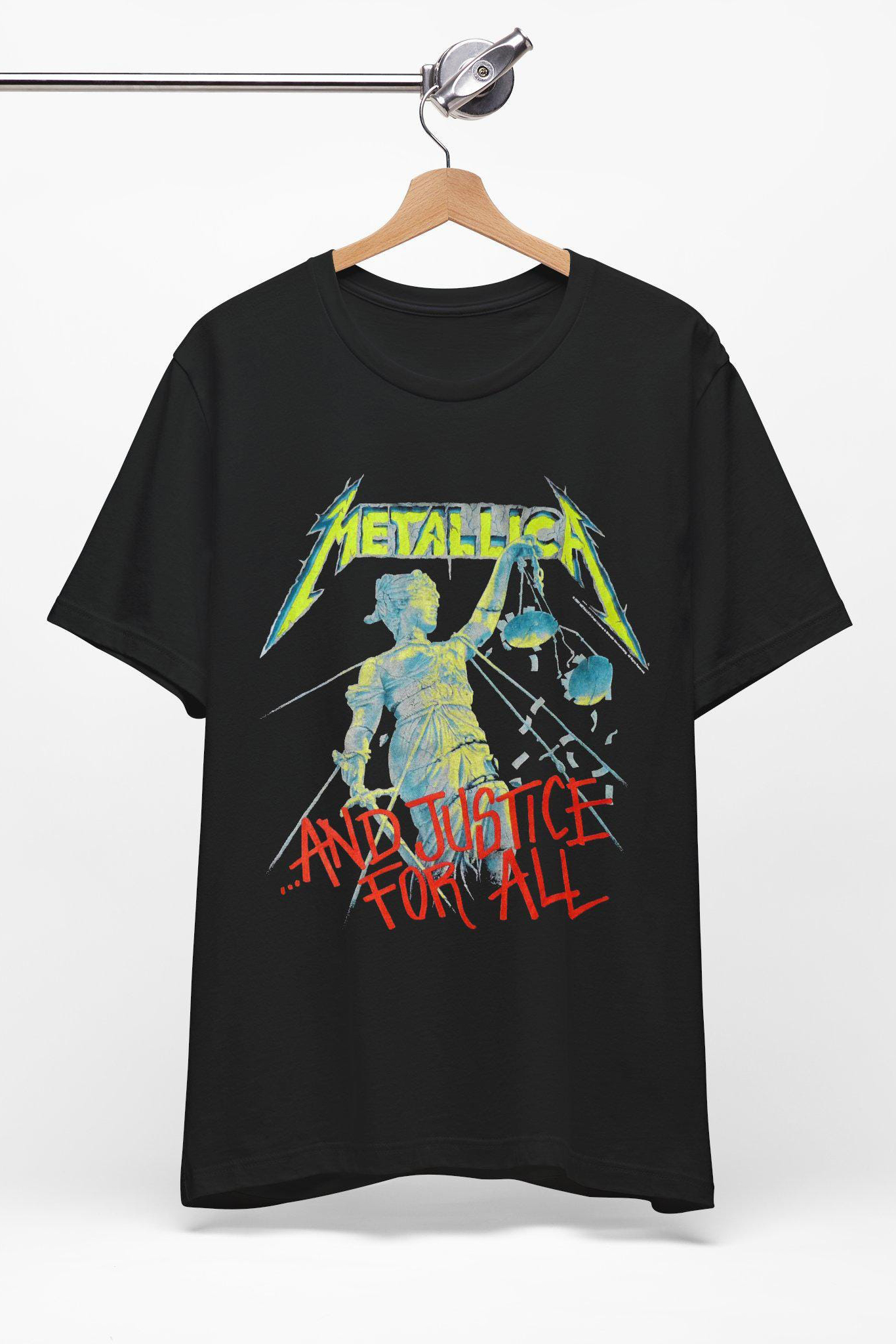 And Justice For All Metallic Band Shirt Tee