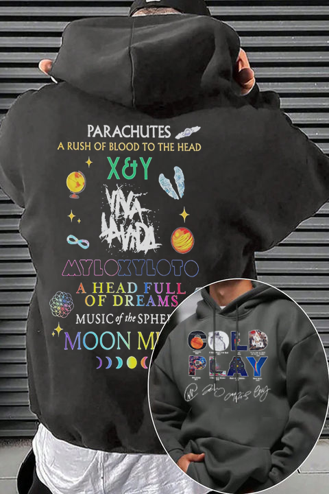 Coldplay shirt Both Side Hoodie
