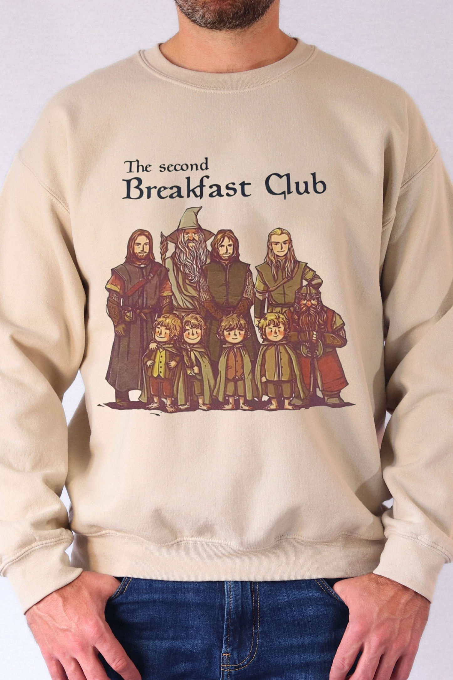 Lord of the Rings cartoon casual men's printed sweatshirt