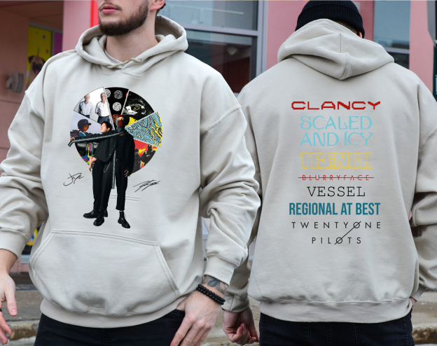 Twenty One Pilots Albums Both Side Hoodie-MEN