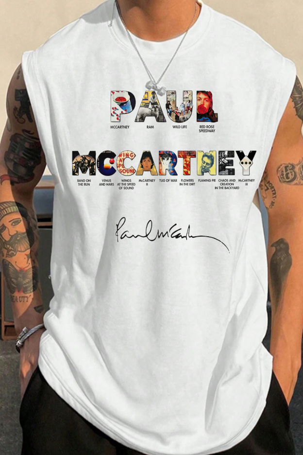 Paul Mccartney Print Tank