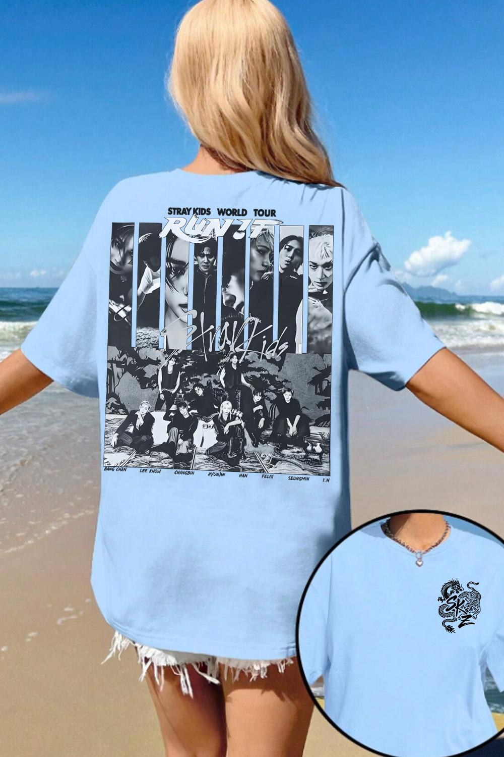 Stray Kids Run It World Tour Two-Sided Tee