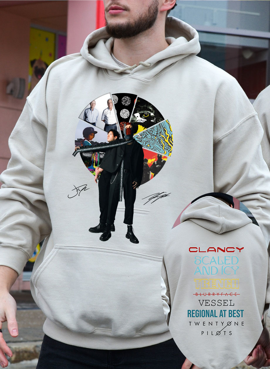 Twenty One Pilots Albums Both Side Hoodie-MEN