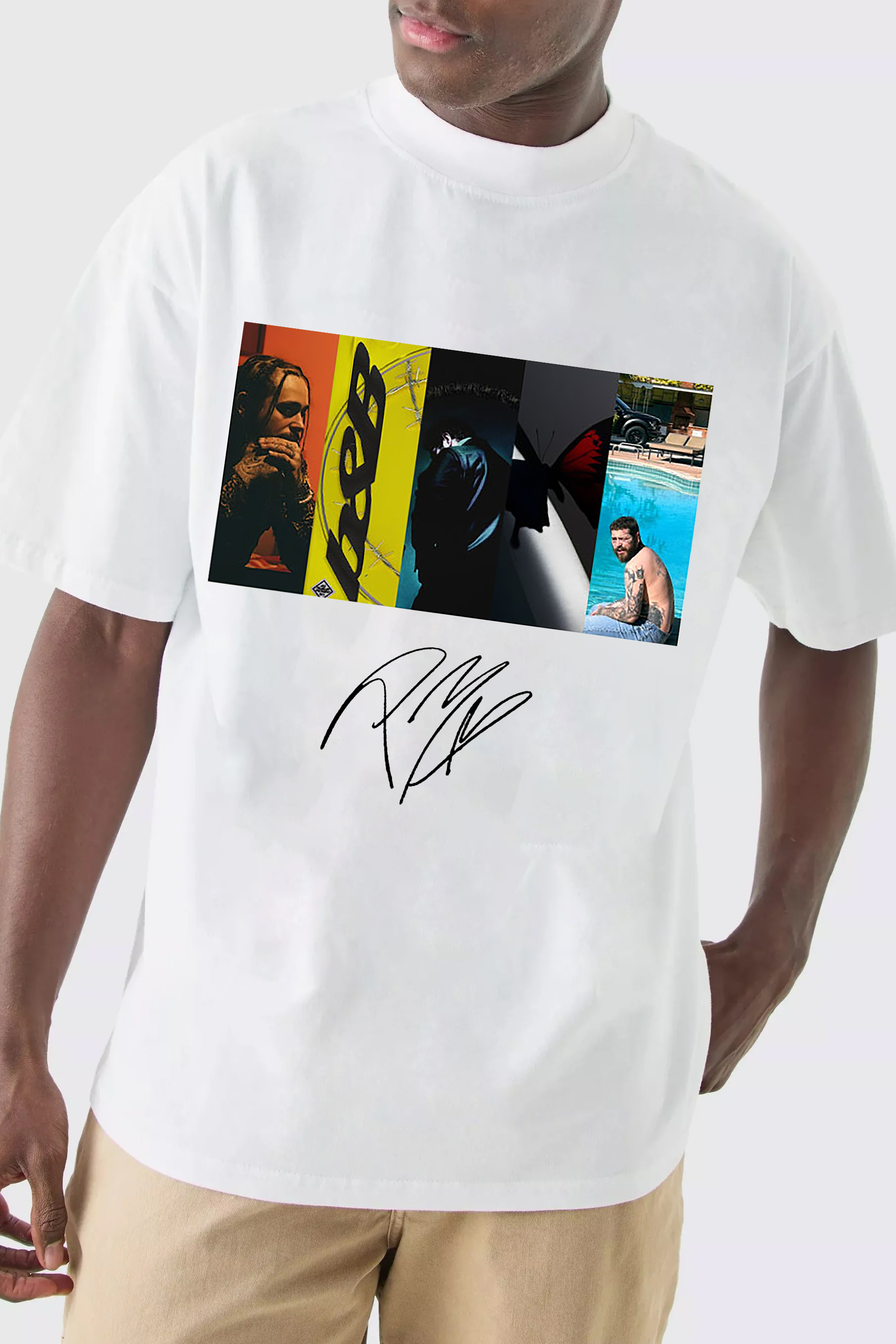 Post Malone Album Signature T-Shirt-MEN