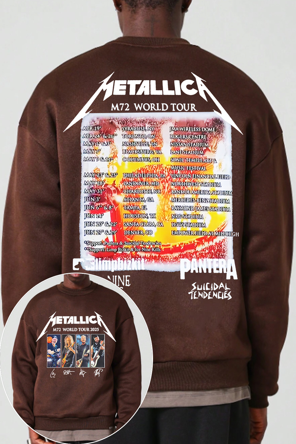 metallica rockband MEN SWEATSHIRT