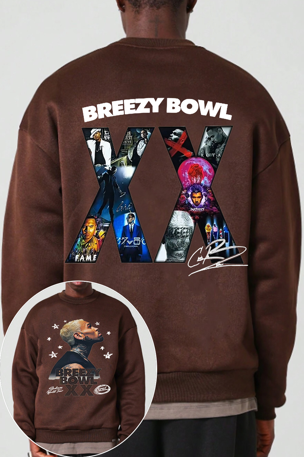 2 Sided CB Graphic Sweatshirt For men