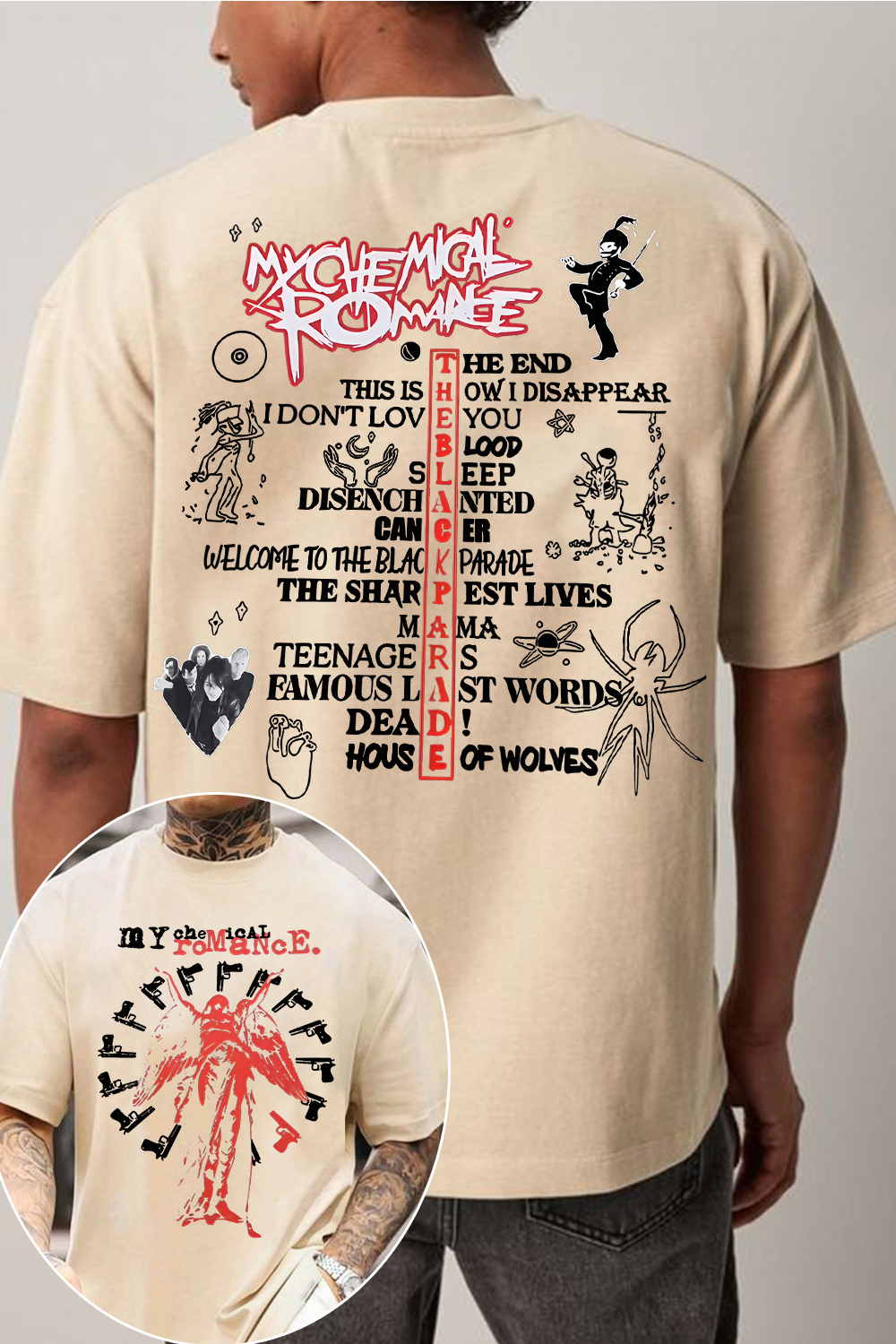 MCR 2-sided printed tee