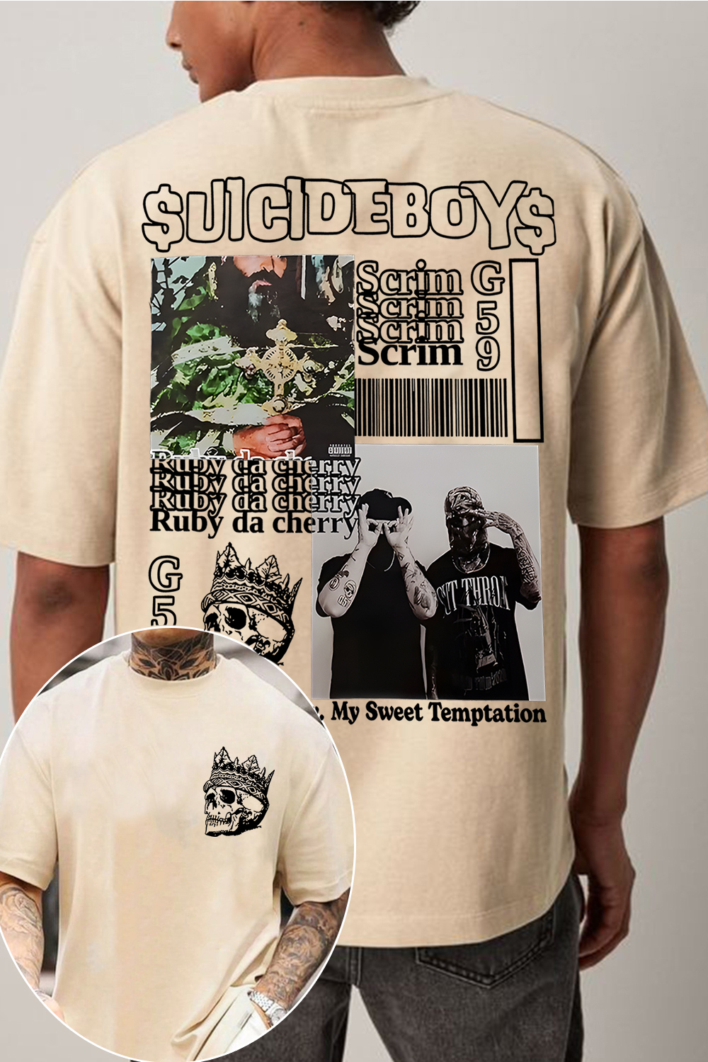 G59 2-sided printed Men TEE