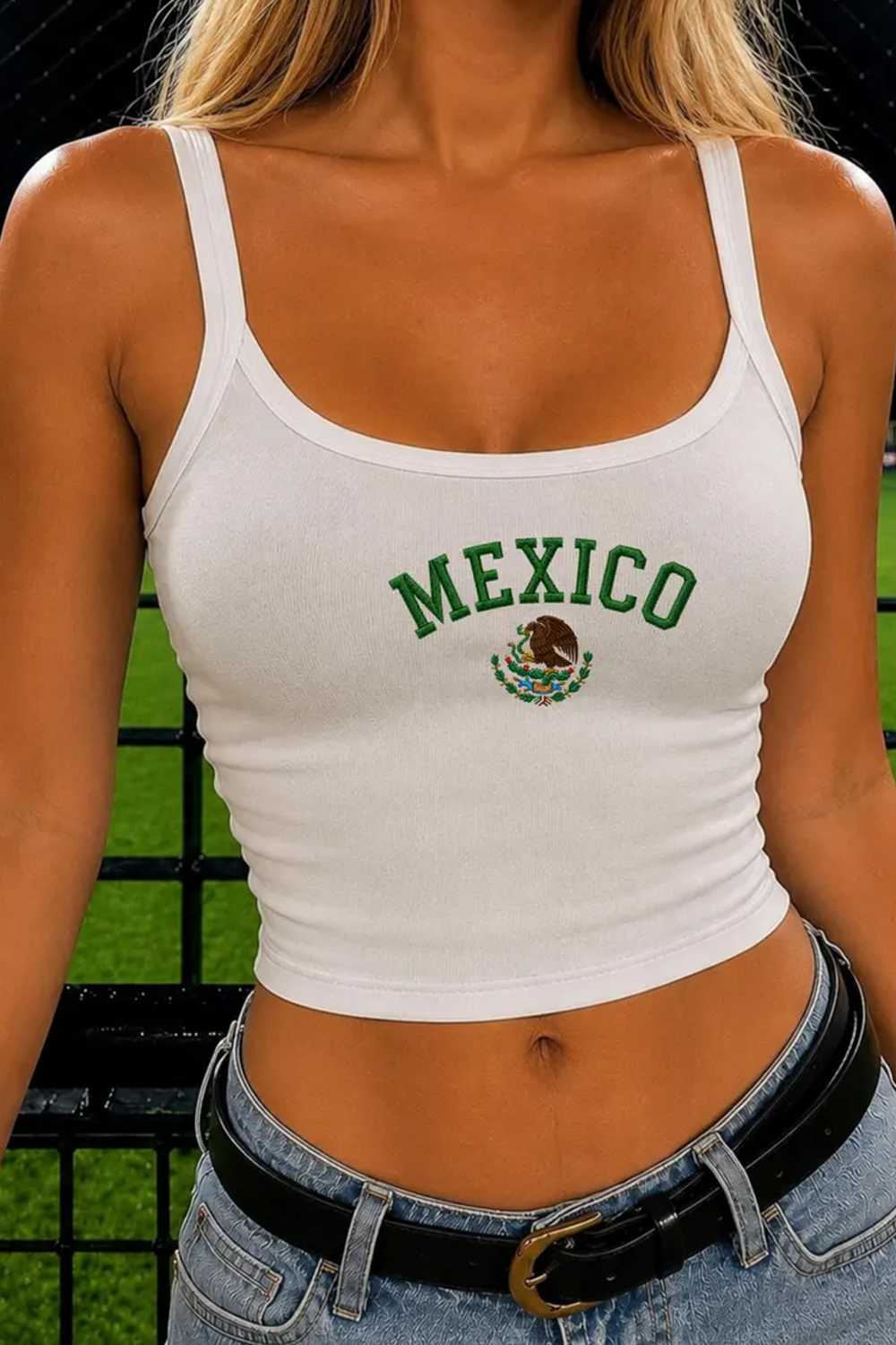 Mexico Embroidered Tank Top