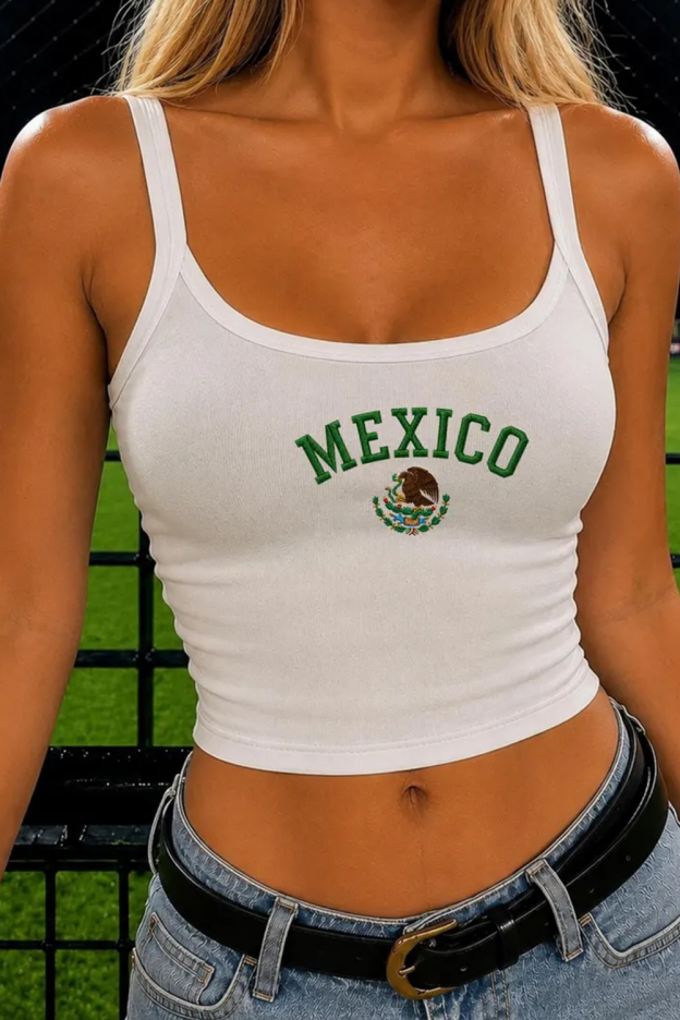 Mexico Embroidered Tank Top