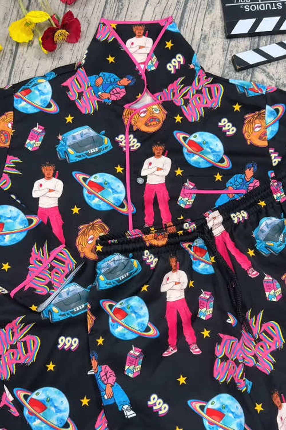 Juicewrld 999 Two-piece Long-sleeved Pajama Set