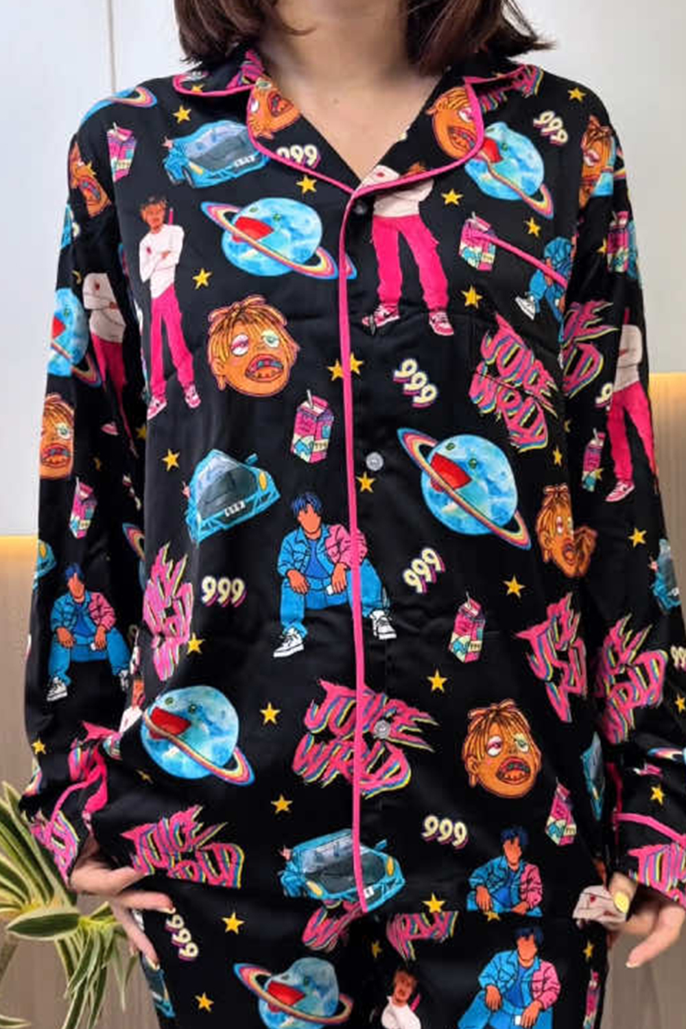 Juicewrld 999 Two-piece Long-sleeved Pajama Set