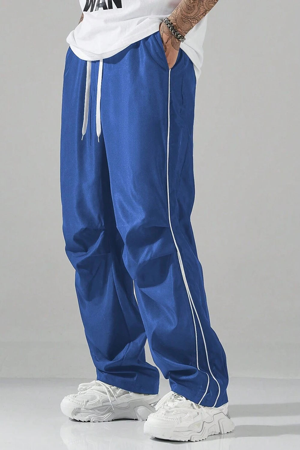 High Street Retro Functional Men's Sports Casual Pants